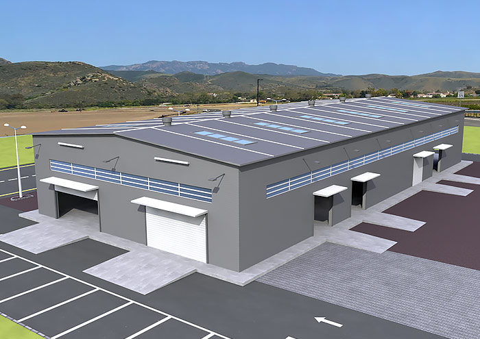 Hangar Warehose 3D image