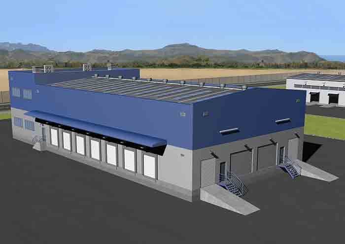 Logistics Warehouse 3D Model