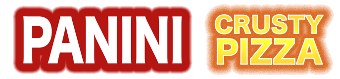 Panini Crusty Pizza logo panini pizza logo