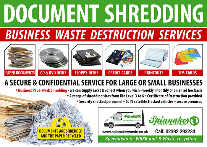 document shredding services advert
