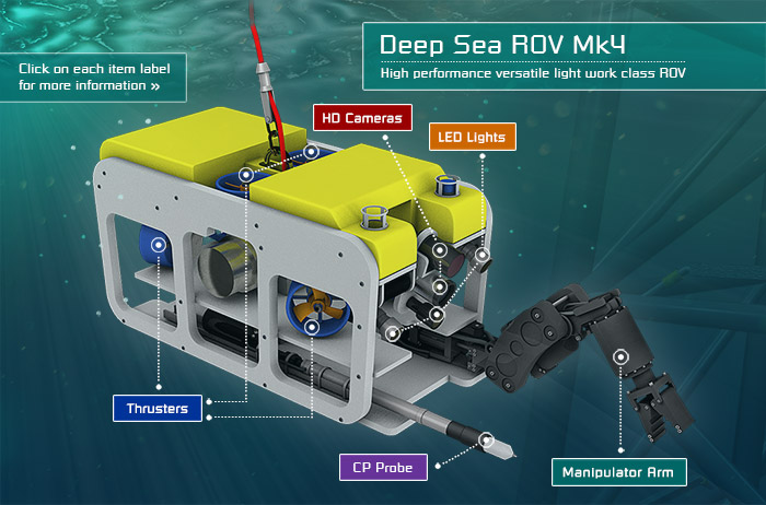 Deep Sea ROV Infographic Panel