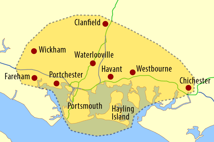 SMS Tyres Coverage Map