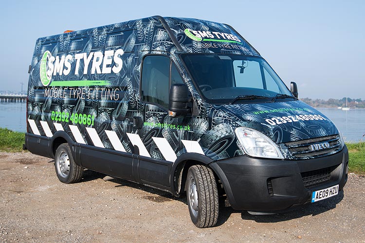 SMS Tyres van